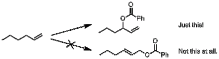 Selectivity of Kharash-Sosnovsky allylic oxidation